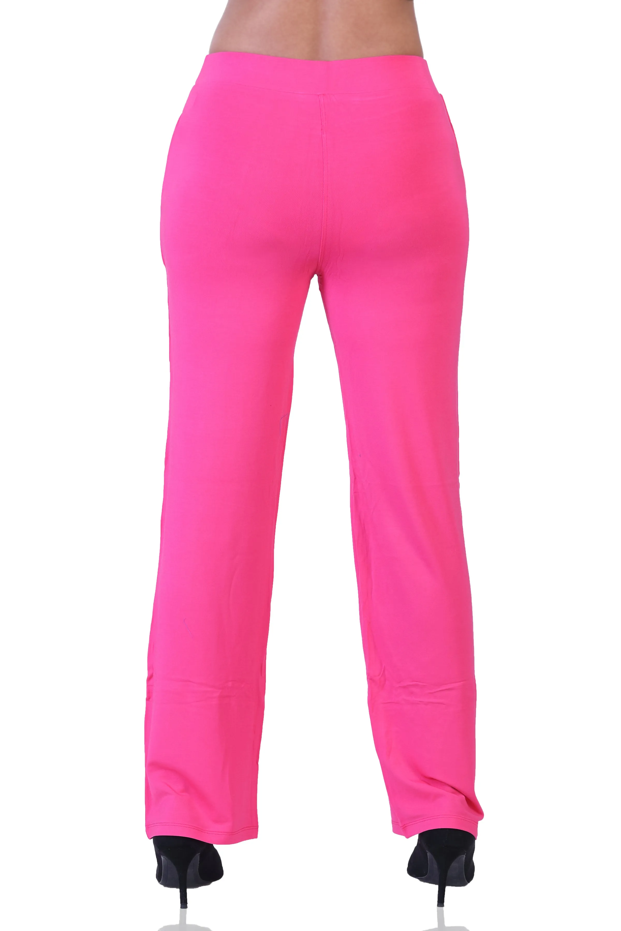 WOMEN'S SOLID REGULAR FIT PARALLEL PANT