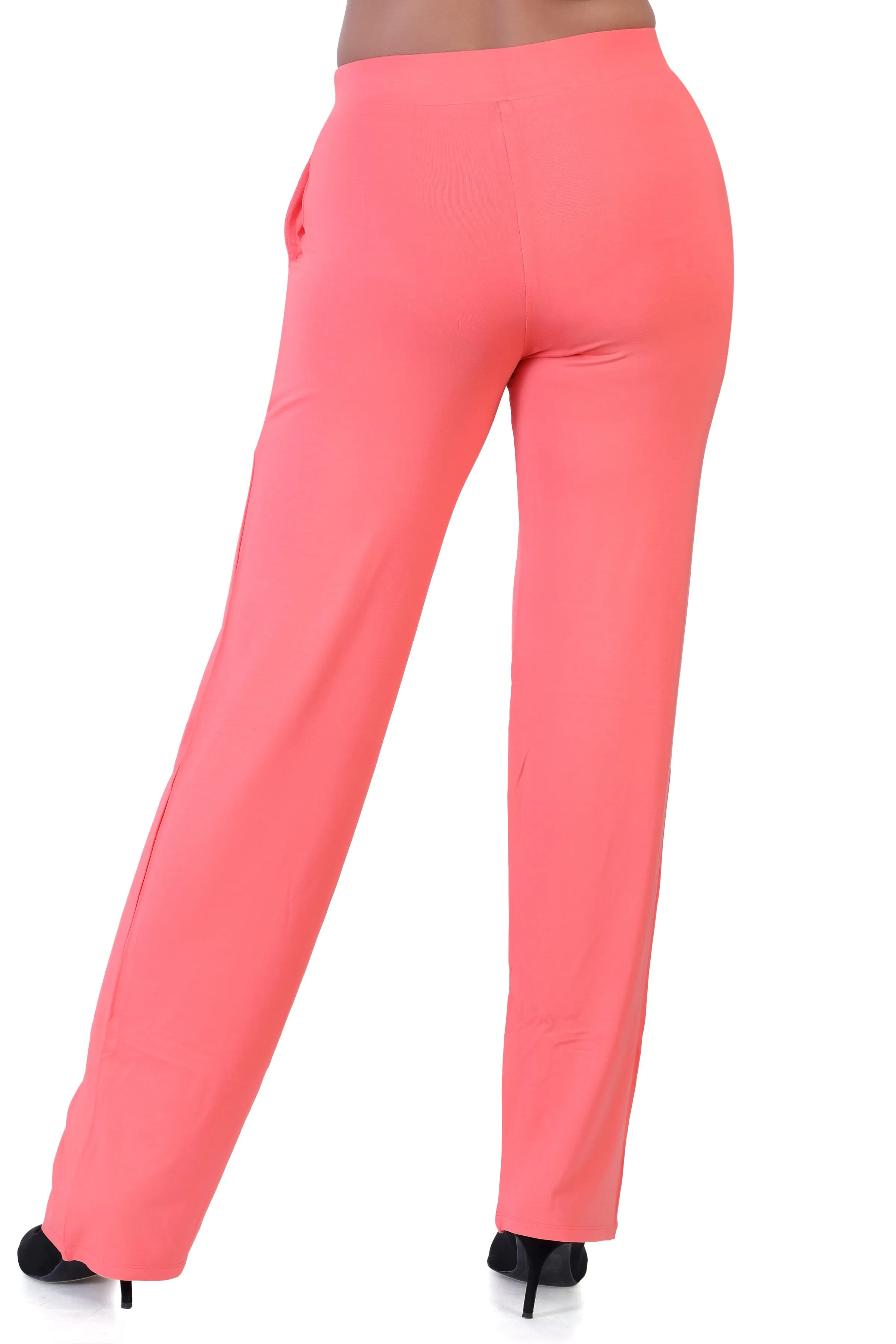 WOMEN'S SOLID REGULAR FIT PARALLEL PANT