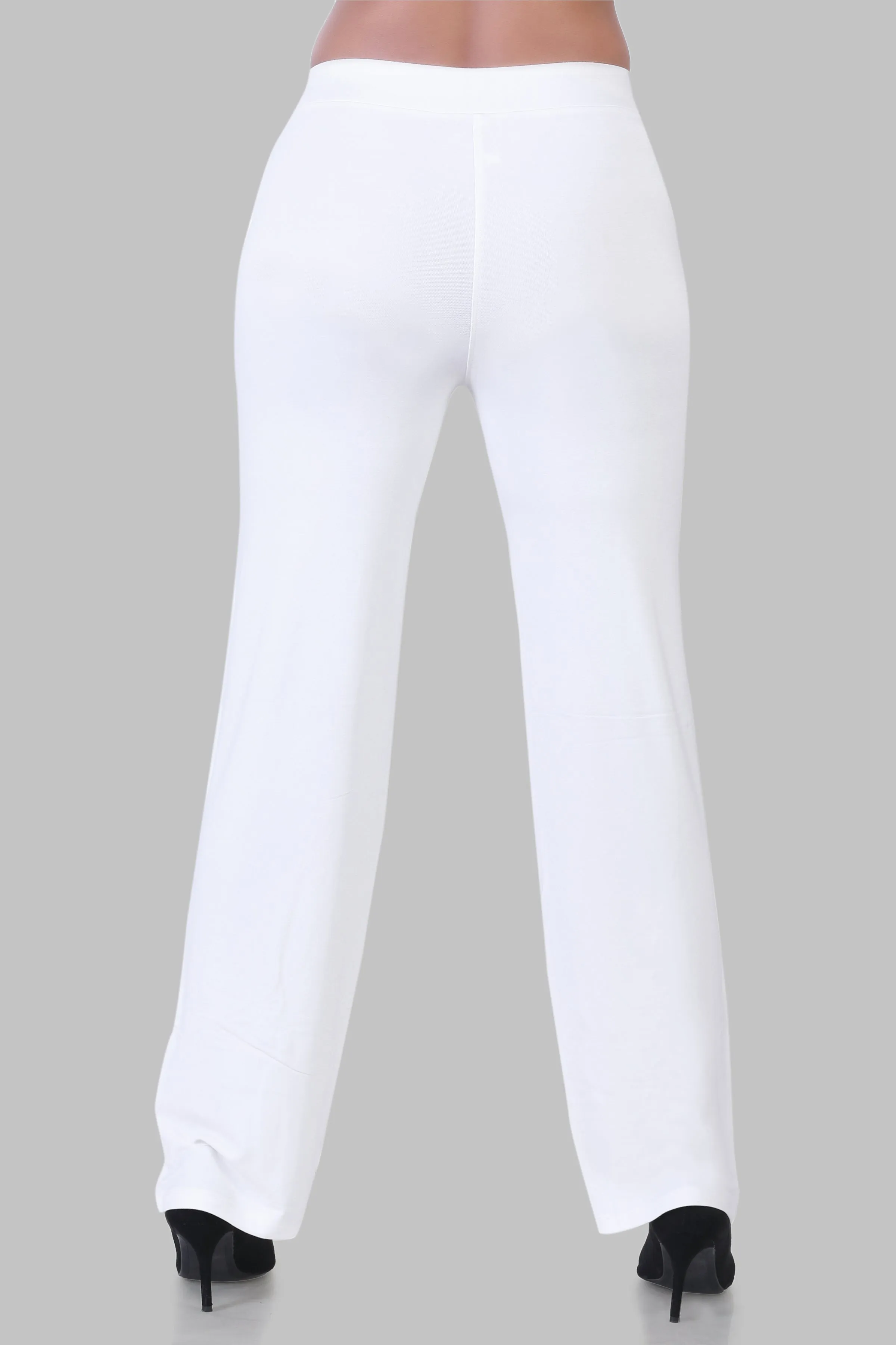 WOMEN'S SOLID REGULAR FIT PARALLEL PANT