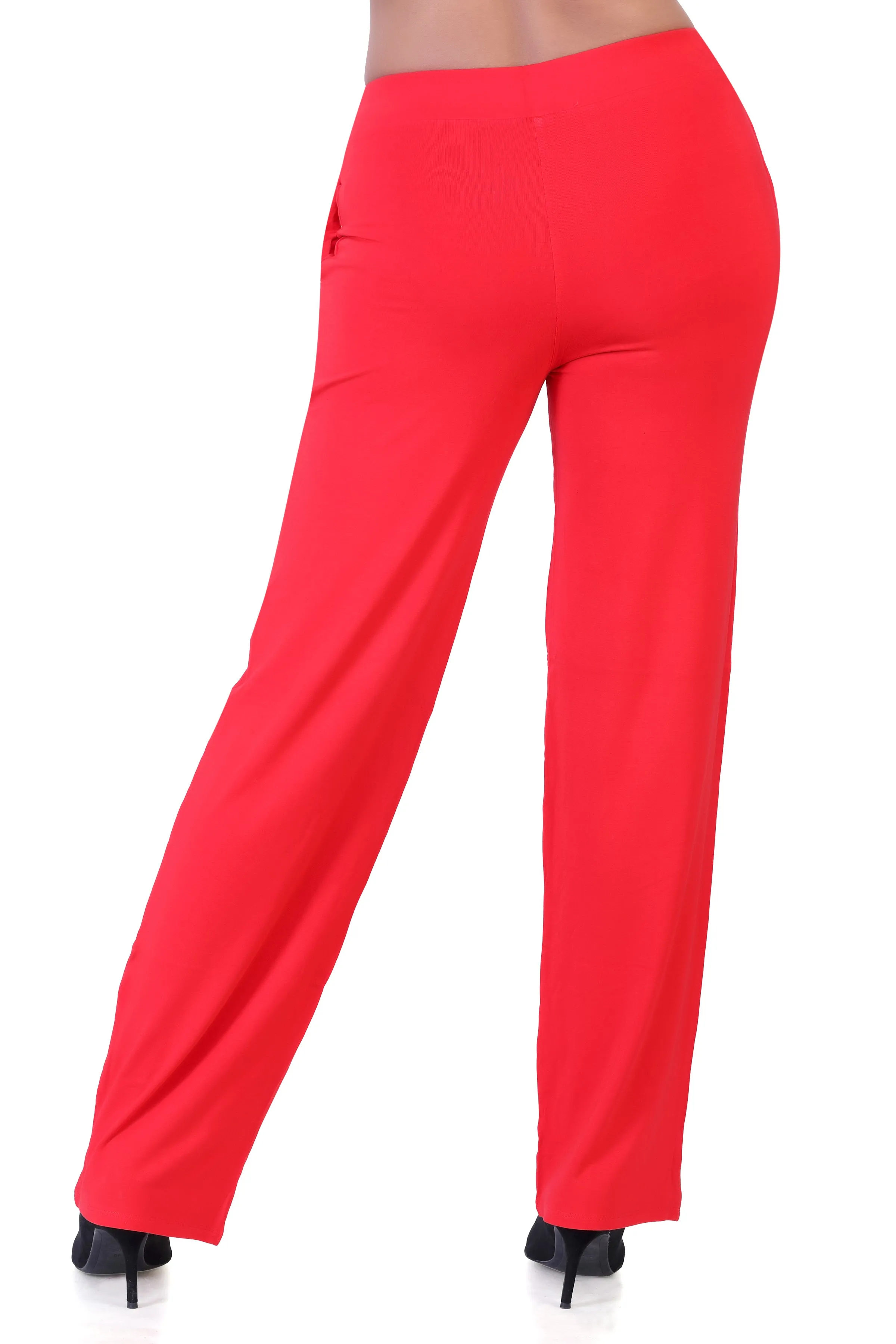 WOMEN'S SOLID REGULAR FIT PARALLEL PANT