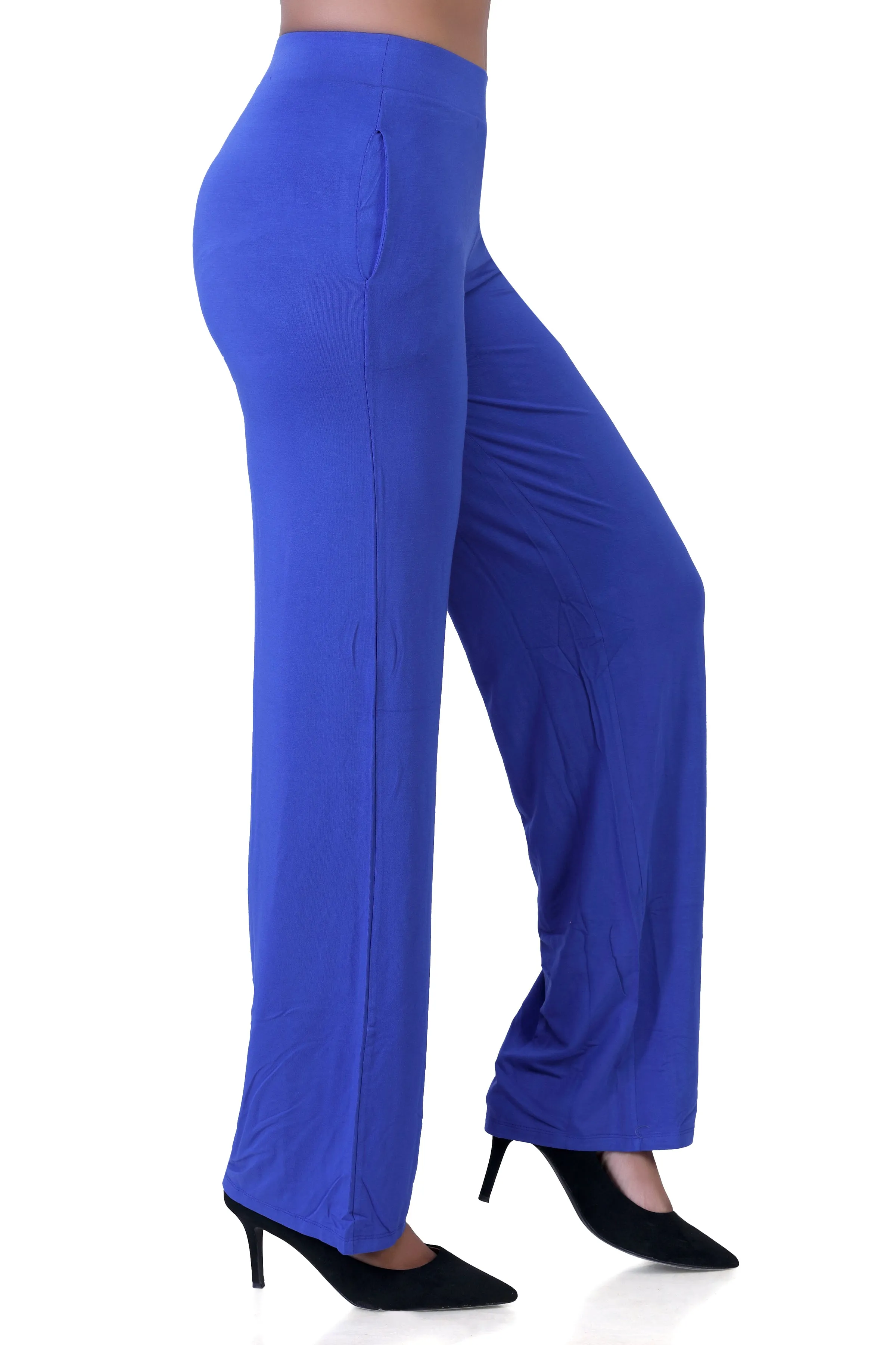 WOMEN'S SOLID REGULAR FIT PARALLEL PANT