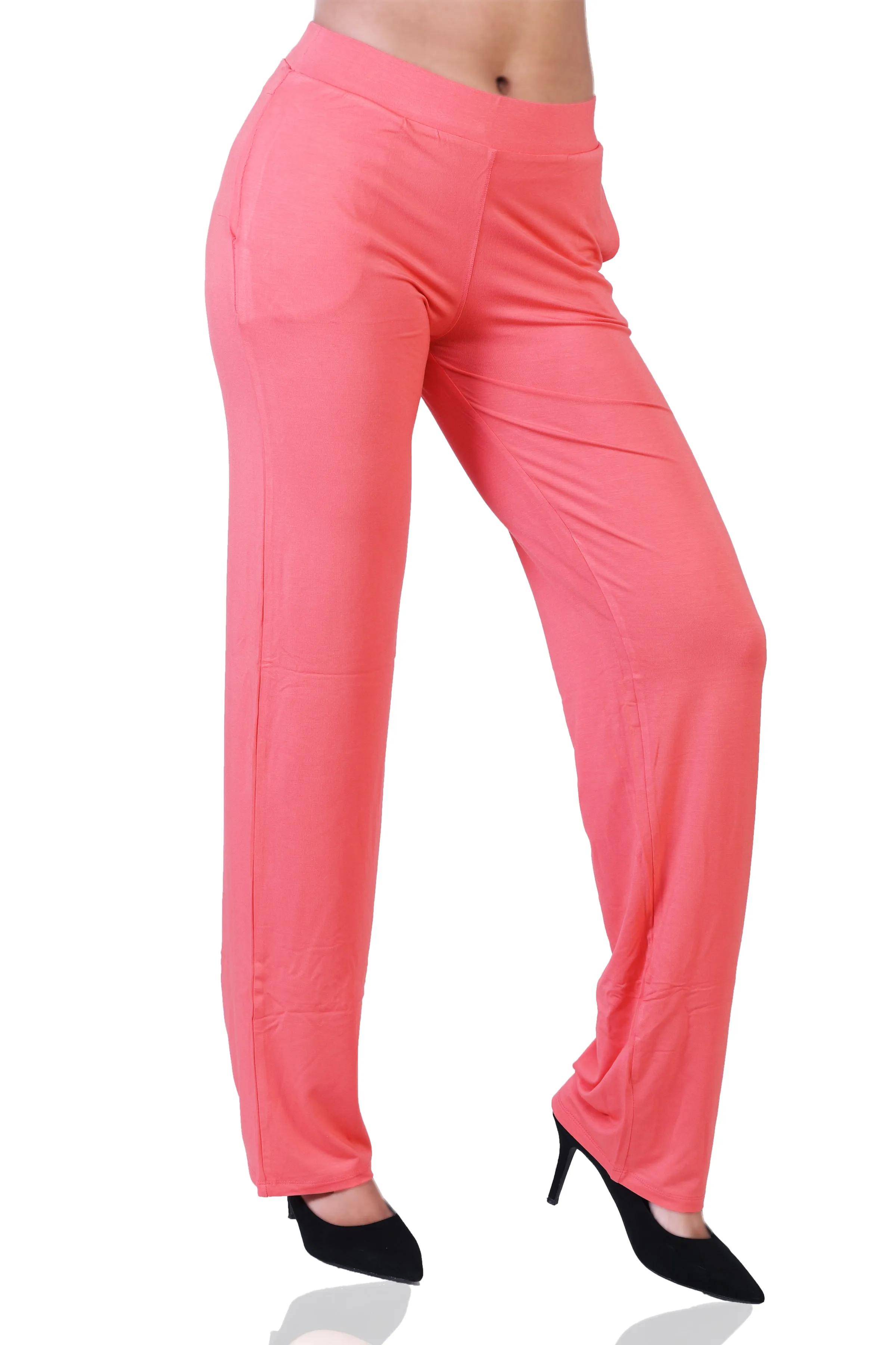 WOMEN'S SOLID REGULAR FIT PARALLEL PANT