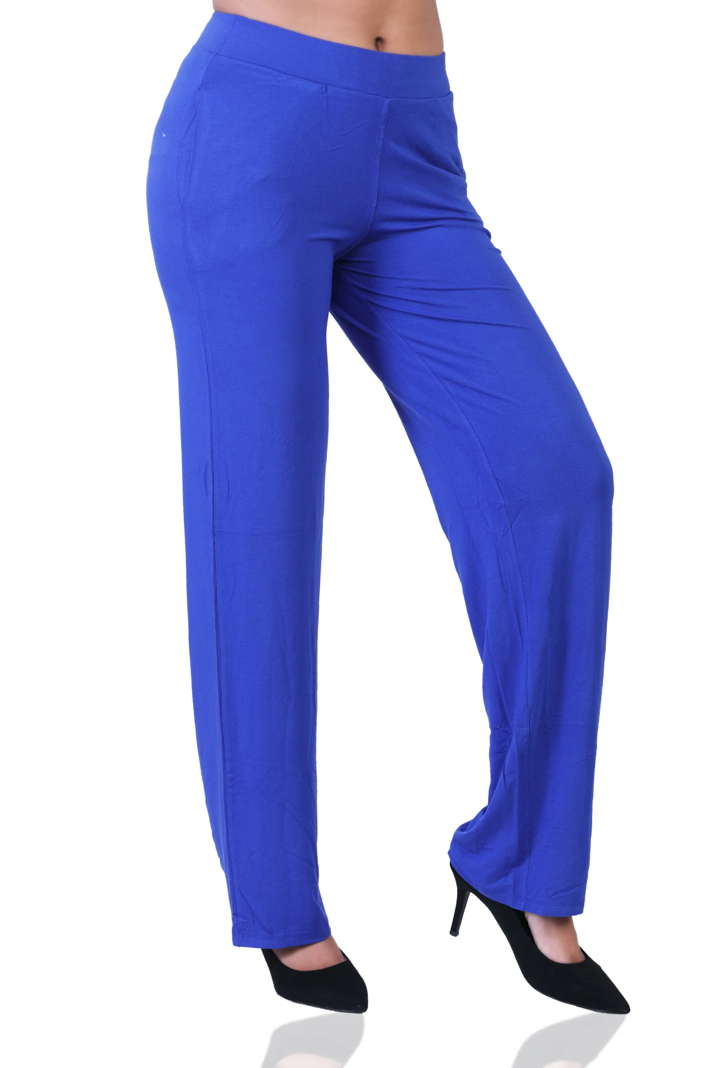 WOMEN'S SOLID REGULAR FIT PARALLEL PANT
