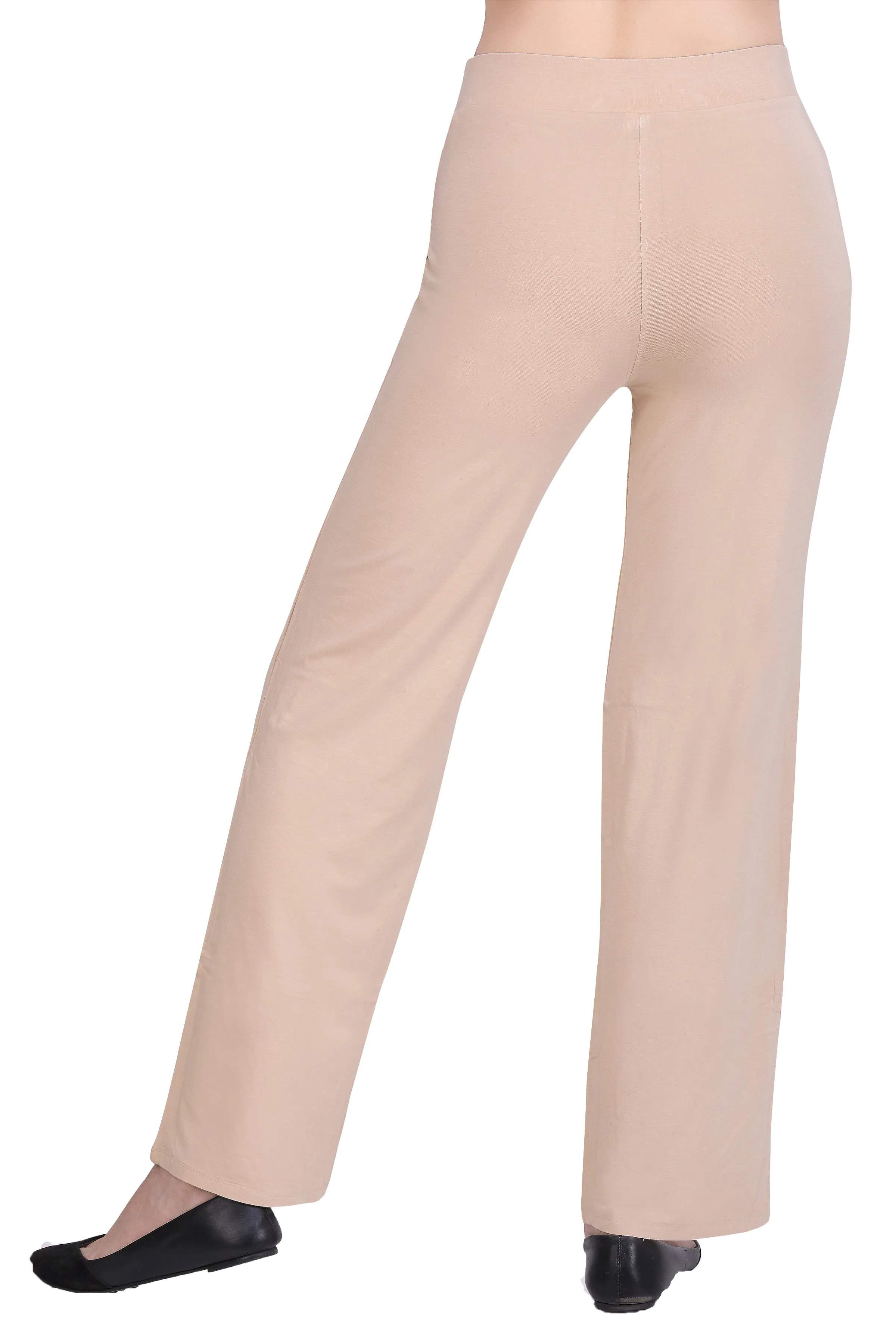 WOMEN'S SOLID REGULAR FIT PARALLEL PANT